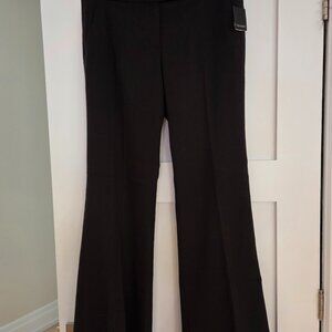 Tahari Chocolate Brown Wool Flare Dress Pants Size 10